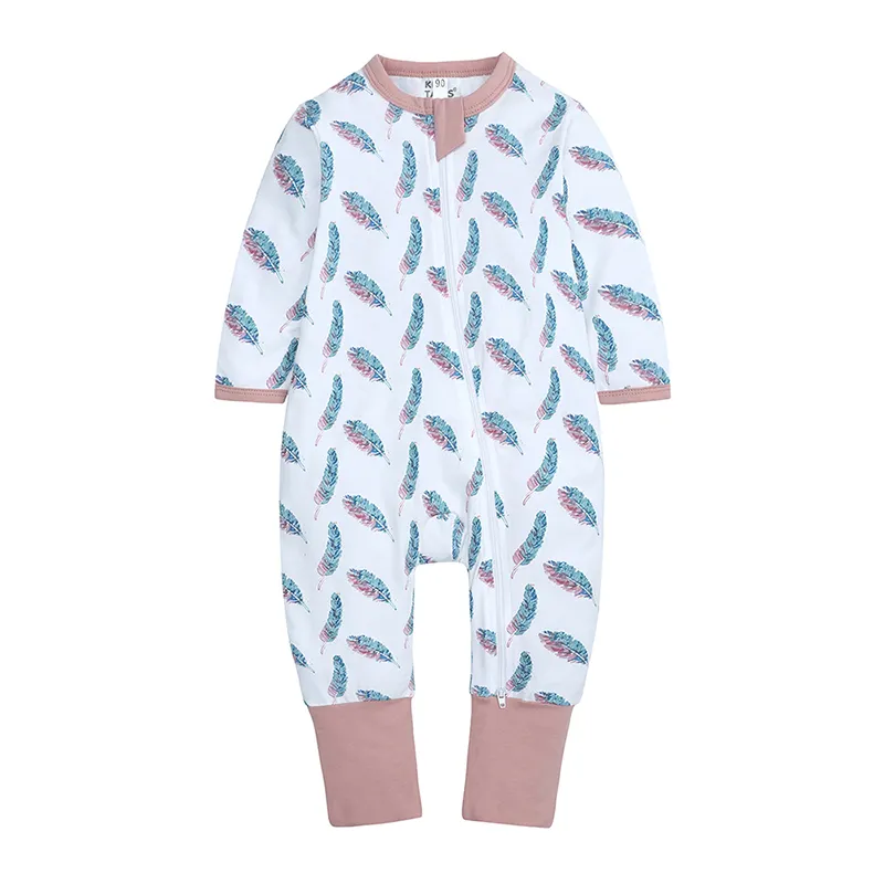 0-24 months infant overalls long sleeve unisex newborn jumpsuit zipper baby clothes rompers