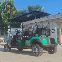 Voiture tout-terrain haut de gamme personnalisée à quatre roues pour le golf et la chasse, 4 places, 48V, adaptée aux fermes, aux plages et aux parcs