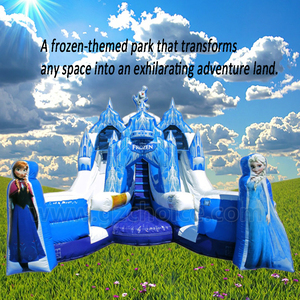 Trung Quốc phổ biến sân sau lâu đài bên cho thuê Inflatable thư bị trả lại nhảy Nhà trượt <span class=keywords><strong>Combo</strong></span> vào hồ bơi với Blower - Product Image 2