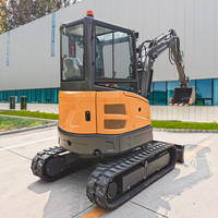 Mini-excavatrice sur chenilles en promotion, 2,7 tonnes, 3 tonnes, 5 tonnes, mini-pelle compacte pour usage domestique et minier
