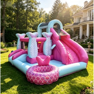 Factory Price Wholesale Super Castle Commercial Inflatable PVC Slide Combo Bounce House Pool Jumping Castle Kids Party Event - Product Image 3