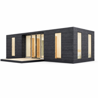Cabane modulaire moderne imperméable et ignifuge, ADU, maison préfabriquée de luxe, structure en acier, panneau sandwich, pod de vie de jardin, hôtel