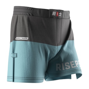 Men's Hardcore <strong>Grappling</strong> Boxing <strong>Shorts</strong> Straight Cut 5.5" Inseam Polyester Spandex Blend Durable for <strong>Grappling</strong> Sessions Gym - Product Image 2