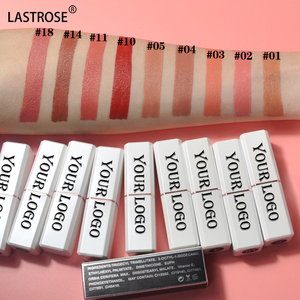 Labbro Stick idratante con Packaging <span class=keywords><strong>bianco</strong></span> di lusso all'ingrosso macchia popolare facile da colorare <span class=keywords><strong>rossetto</strong></span> opaco ad alto pigmento per le donne - Product Image 1