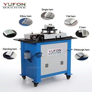 Máquina formadora de cuellos Pittsburgh de chapa de acero para conductos cuadrados Yufon, para fabricación de tuberías <span class=keywords><strong>HVAC</strong></span> - Product Image 2