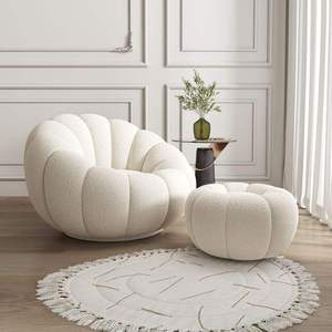 Muebles de Sala de Estar, Sofá de Diseño Simple con Reposapiés, <span class=keywords><strong>Precio</strong></span> al por Mayor, Sofás de Esquina Azules Personalizados de 2 Plazas para el Hogar en Venta - Product Image 2