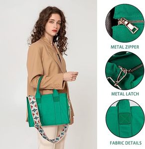 Sac fourre-tout de luxe pour femme LILALILA, grand format, avec logo personnalisé imprimé et fermeture éclair, avec bandoulière - Product Image 2