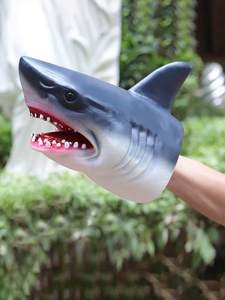 Bán Buôn Cao Su Khủng Long Con Rối Tay Thực Tế Cao Su Mềm Động Vật Đầu Triceratops Con Rối Tay Khủng Long Đồ Chơi - Product Image 2