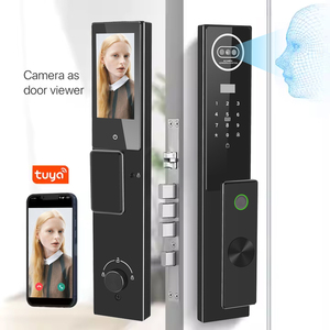 Seguridad Automática Digital Tuya App Control Remoto Inteligentes Wifi Llaves Huella Dactilar Puerta Inteligente 3D Reconocimiento Facial Cerraduras - Product Image 2