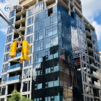 Ventanas de Triple Vidrio para Proyectos Comerciales con Certificación NFRC de EE. UU., Ventanas Panorámicas de Gran Tamaño, Ventana Fija de Piso a Techo