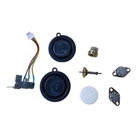 Kit de réparation pour chauffe-eau à gaz avec micro-interrupteur 3 fils, stabilisateur de débit, raccord à sertir M12, membranes diaphragmatiques et plaque de pression