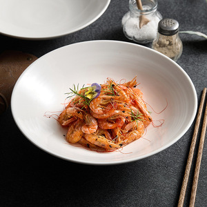 ชามเซรามิกสีขาวแบบกำหนดเองของ Round Rock สำหรับก๋วยเตี๋ยว ซุป สลัด ดีไซน์คลาสสิกสำหรับเสิร์ฟของหวานและอาหารในงานปาร์ตี้ - Product Image 3