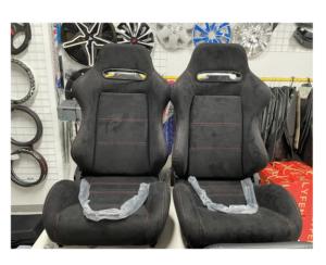 Sièges de course Recaro Bride durables, compatibles Tesla, avec double glissière, en PVC, cadre en acier, garniture en daim, modèle OEM pour sièges de voiture Model 3/S/X/S - Product Image 1