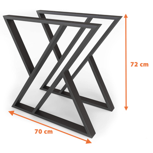Kaki meja makan Bar restoran baja bulat Modern kopi makan kaki meja logam untuk besi - Product Image 3