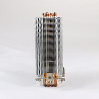 Estampage du tube du refroidisseur de processeur Dissipateur thermique à ailettes en métal personnalisé avec boucle Dissipateur de chaleur Boîtier d'ordinateur en cuivre Usb Aluminium Personnalisé