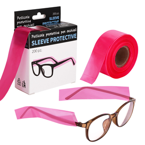 Coprilenti Protettivi Monouso Rossi 200 Pezzi/Scatola per Barbieri e Saloni, Accessori per Parrucchieri - Product Image 3