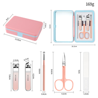 Ensemble de coupe-ongles en acier inoxydable, 5 pièces, Kit professionnel de manucure et pédicure, outils de toilettage pour la maison et les voyages