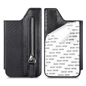 Cartera de Cuero Genuino DB Clarissa de 7 Pulgadas con Cierre de Cremallera, Porta Pasaportes y Tarjetas de Crédito, Color Negro - Product Image 5