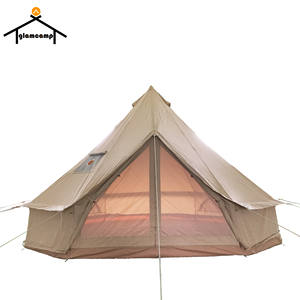 Tenda <span class=keywords><strong>Glamping</strong></span> di Lusso Personalizzata 5m con Doppia Porta in Poliestere e Cotone, Tenda a Campana in Tela per Campeggio Familiare, Tende da Esterno - Product Image 6