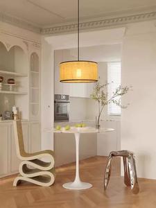 Toptan el dokuması doğal bambu Rattan aydınlatma parçaları ev ve bahçe dekor asılı asılı abajur kapak - Product Image 3