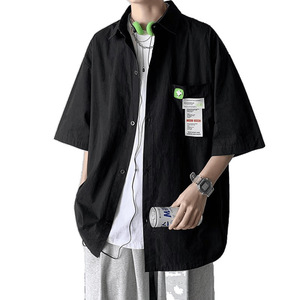 <span class=keywords><strong>Camicia</strong></span> da Lavoro One Piece per Uomo, Manica Corta Stile Americano, Manica <span class=keywords><strong>a</strong></span> Tre Quarti, <span class=keywords><strong>Camicia</strong></span> Estiva di Alta Qualità - Product Image 5