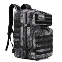 Mochila Táctica de Asalto OEM de 45L con Bolsa Molle para Senderismo y Camping, de Tela Oxford 900D y con Bajo MOQ