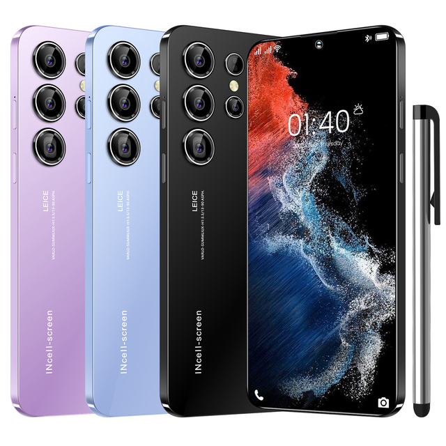 Factory Price S23 Ultra 5G Smartphone Android 13.0 1TB Storage 16GB+HD OLED Deca Core CPU 108MP Smart Hot New Online Retailer US
