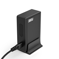 Station de charge rapide USB Type C GaN 380W 8 ports 100W PD Chargeur de bureau avec PD 100W pour téléphone tablette ordinateur portable