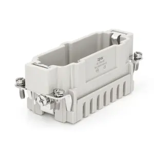 ZJHK HE-016-enchufe de conector eléctrico de alta resistencia, Terminal de engarce de 16 Pines, 500V, 16A, inserción impermeable macho, 09330162602