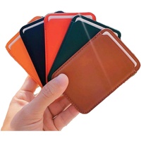 Porte-cartes d'identité personnalisé avec logo d'usine, porte-cartes magnétique en PU, porte-cartes magnétique en PU pour étui de portefeuille iPhone