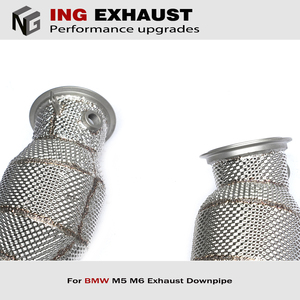 ING-tubería de bajada catalítica de acero inoxidable, para <span class=keywords><strong>BMW</strong></span> F90, M5M6, M5, M6, F10, F12, 2011 T, 2016-4,4 - Product Image 5