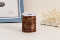 Fil de soie coréen multicolore à 7 brins de 1,5 mm, cordon en polyamide tressé rond pour emballage cadeau, fabrication de bijoux et emballage