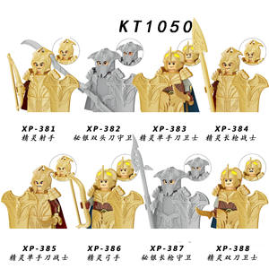 Mini figurines KT1050 Star Medieval Soldier Series Elf Lance Warrior Figure Military Building Block Bricks Toy Wars Game Toy - Product Image 2