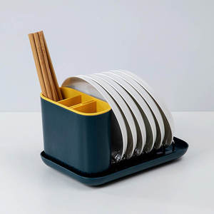 Escurridor de <span class=keywords><strong>platos</strong></span> de cocina, <span class=keywords><strong>estante</strong></span> de secado, <span class=keywords><strong>platos</strong></span> y palillos, cuenco de drenaje, estantes de cubiertos escandinavos, organizador de <span class=keywords><strong>platos</strong></span> - Product Image 3