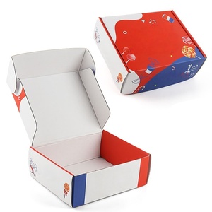 Boîte d'emballage ondulée de style parisien à thème français, élégante boîte d'expédition pour la livraison et la présentation de pâtisseries, bonbons et cadeaux - Product Image 1
