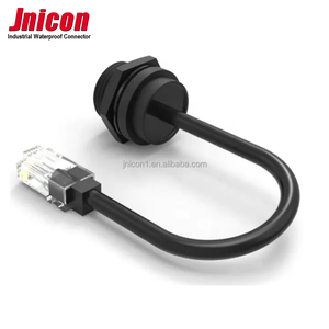 CAT5E CAT6 8P8C RJ45 dudukan Panel jaringan Ethernet kabel ekstensi Plug konektor tahan air IP68 luar ruangan - Product Image 6