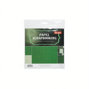 Iln Scrapbooking <b>Paper</b> 30.5x30.5 Cm 6 Pcs Green <b>Patterned</b> Sheets For Crafting - Product Image 2