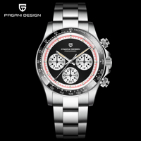 Reloj de Pulsera Deportivo de Cuarzo para Hombre PAGANI DESIGN 1676, Marca de Primera Calidad, Movimiento Japonés, Acero Inoxidable, Resistente al Agua