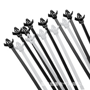 Bridas de nailon tipo pin Boao 3x130 4x150 5x200 V-2 resistentes al fuego para el agrupamiento de arneses de cables en aeronaves y automóviles - Product Image 2