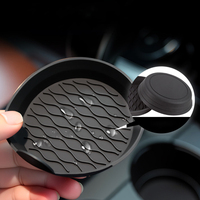 Langlebiger Silikon-Getränkeuntersetzer für Auto, Wasserdicht mit Erhöhtem Rand, Anti-Überlauf-Matte für Innenausstattung, Geeignet für Tesla, Lexus, Jeep, VW