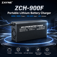 Chargeur de batterie au lithium NMC 16S 67,2V 12A 800W portable avec affichage LED pour systèmes électriques 60V – Fournisseur CKD SKD pour commandes en gros