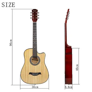 Hot Selling billige OEM Marke 38 Zoll Anfänger Basswood hochwertige Akustik gitarre mit komplettem Zubehörs atz