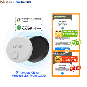 Traqueur GPS UNIEAN F08 Localisateur Traceur intelligent <span class=keywords><strong>de</strong></span> type Air Tag pour Clés Certifié RoHS Anti-Perte Portefeuille Compatible Apple et Android - Product Image 1