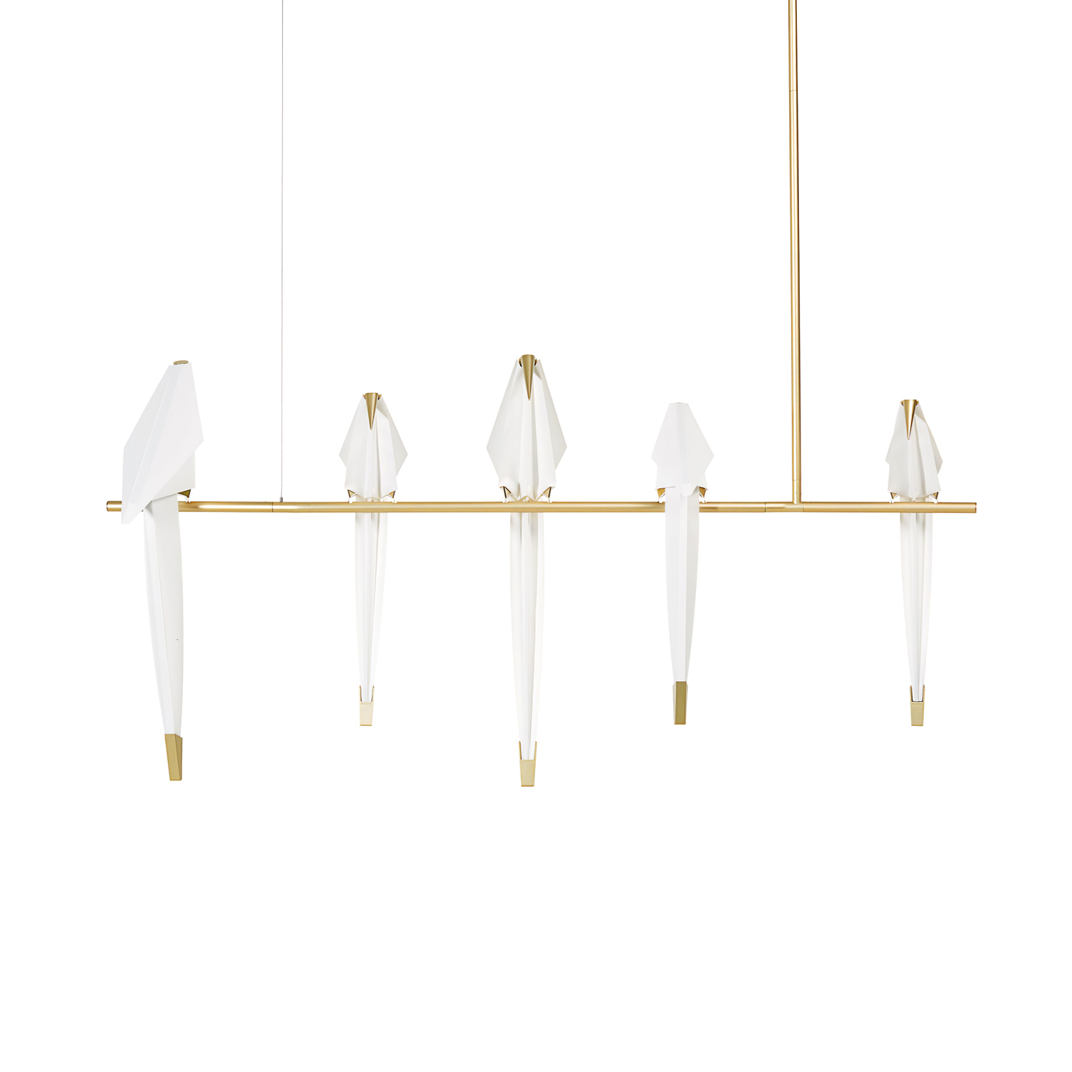 Gold & White / 5 heads size: L 90cm x H 95cm