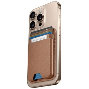 Super Safe Slim doble bolsillo N52 doble fuerte imanes dos ranuras para tarjetas de cuero tarjeta soporte magnético para <span class=keywords><strong>Airtag</strong></span> funda de teléfono - Product Image 1