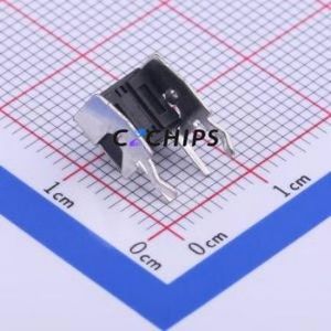 TC-1102N-C-A-B Tactile Switch Bent Lead Through Hole,6x6mm Switch Single Pole Single Throw Round Button 2.6N Right Angle Insert - Product Image 2