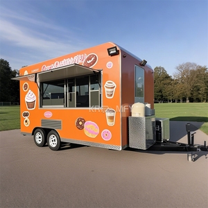 Remolque de Comida Rápida Totalmente Equipado para Café y Pizza, Camioneta Móvil para Hot Dogs, Camión de Comida con Exhibición de Pasteles - Product Image 3