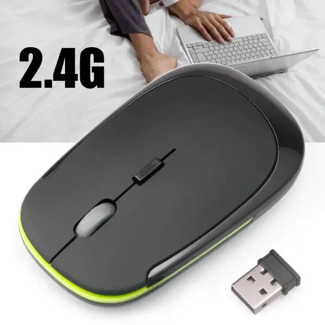Ultra-thin Mouse 2.4Ghz Mini Wireless Optical Gaming Mouse Mice& USB Receiver Wireless Computer Mouse for PC Laptop 3500