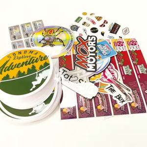 Hot Selling Custom Die Cut PVC Label Sticker Waterproof <b>Vinyl</b> Adhesive Cartoon Logo 100pcs MOQ - Product Image 2