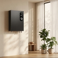 Chauffe-eau électrique instantané mural 14KW 380V triphasé à coque métallique pour salle de bain domestique